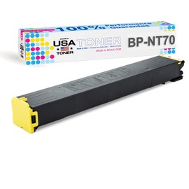 MADE IN USA TONER Compatible Replacement for Sharp BP-NT70, BP-70C31, BP-70C36, BP-70C45, BP-70C55, BP-70C65, BP-50C26, BP-50C31, BP-50C36, BP-50C45, BP-50C55, BP-60C31, BP-60C36, BP-60C45(Yellow)