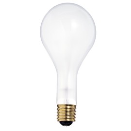 Satco S4962 130-Volt 300-Watt PS35 Mogul Base Light Bulb, Frosted