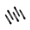 YFFSFDC 100pcs Black Eyeshadow Brush Double Sponge Tip Disposable Makeup
