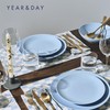Year & Day Ceramic Set of 4 Small Dinnerware Soup