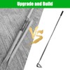Hoe Garden Tool,All-Steel Hardened Hollow Hoe Heavy Duty Action Hoe