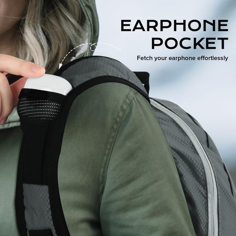 15L Waterproof Hiking Daypack, Small Backpack Travel Outdoor, Lightweight Day