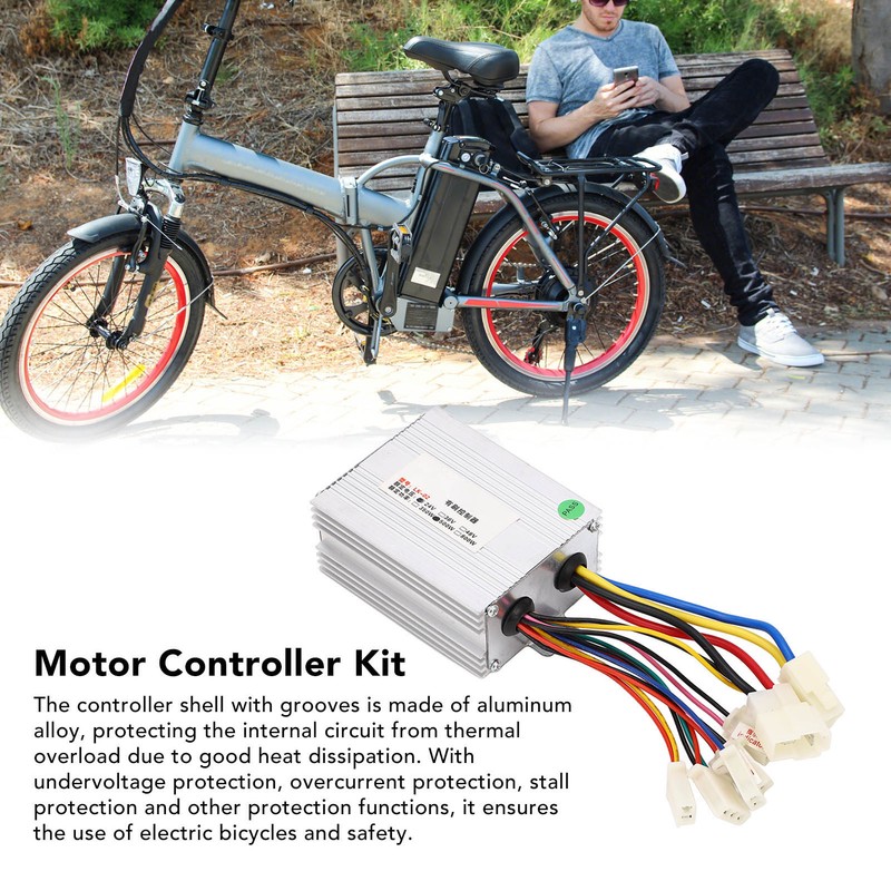 24V 500W Motor Speed Controller Headlight Throttle Grip with Lock