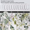 Ruelvth Short Shower Curtain, Waterproof Spring Green Eucalyptus Shower Curtain