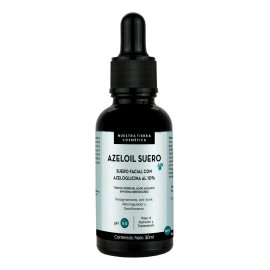 Azelaico 10% Suero Acuoso Aclarante Anti-acné Matificante Todo tipo de piel Nuestra Tierra Cosmética