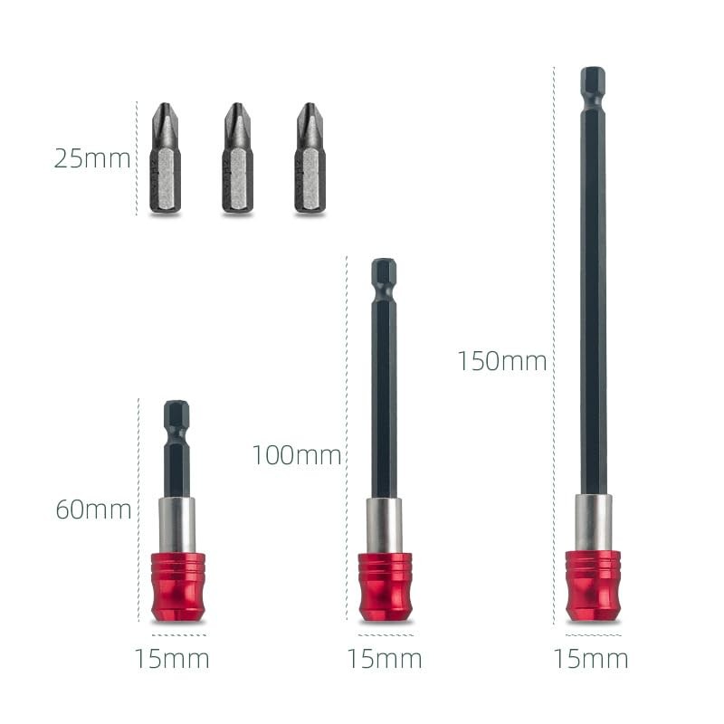 Drill Bit Extension, 3 Pcs Drill Extension Bit Holder 2.4"