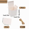 Set di 50 piccole scatole regalo bianche, 7 x 7