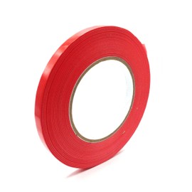 KARMELLING Red Poly Bag Sealing Tape, 3 8 inch x 180 yds. (Pack of 1) for Packaging and Sealing Red