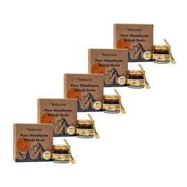 Be Bodywise by Root Labs Pure Himalayan Shilajit Resin  | 3rd Party Lab Tested Supplement | 85+ Trace Minerals & Fulvic Acid Edible Healthcare:_Pack of 5