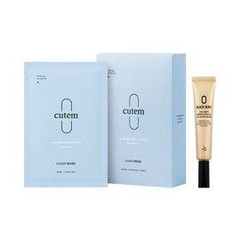 Qtem Laser Mask Set 25ml x 10ea + Black Ruby Collagen Eye Cream 30ml / 큐템 레이저 마스크 세트 25ml 10ea + 블랙루비 콜라겐 아이크림 30ml