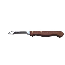 Ausonia - Professional vertical peeler 19 cm with 8 cm stainless steel blade and wooden handle