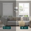 CHICOLOGY Faux Wood Blinds, Cordless, Room Darkening, 23''W x 60''H,