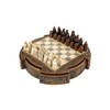 Isle of Lewis Compact Ceramic Celtic Chess Set 9 Inches