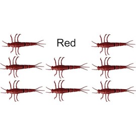 Savage Gear SOFT LURE 3D PVC MAYFLY - 5CM - PACK OF 8 - By 8, Red, 04, 5
