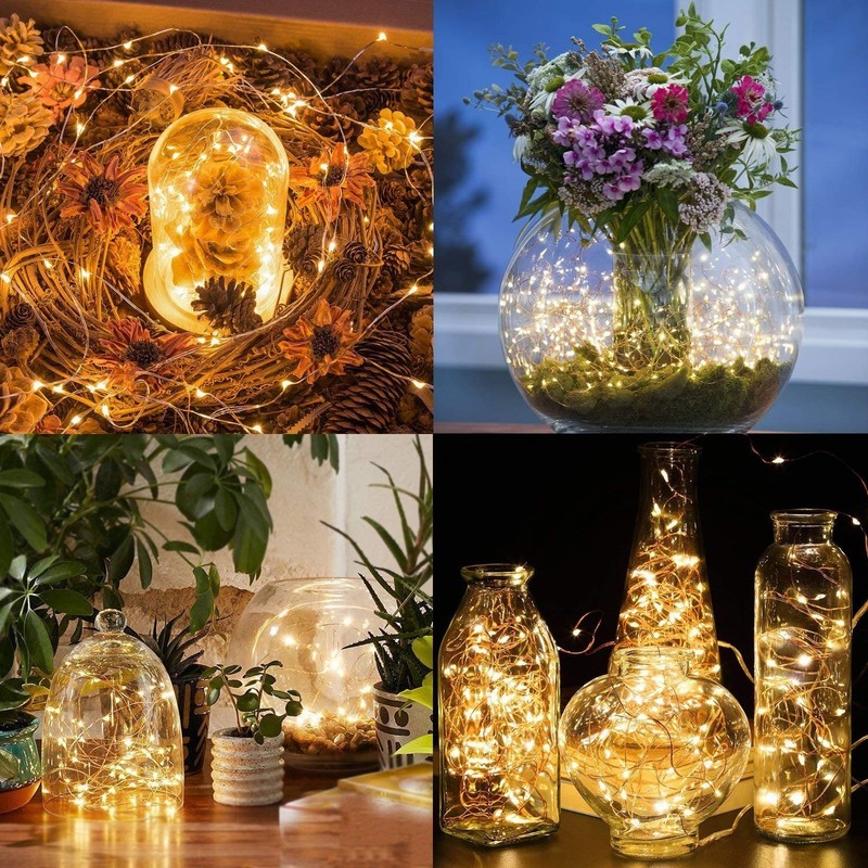 Mintlemon Fairy Lights 33ft 100 LEDs, 8 Lighting Modes Dimmable