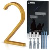 VONDERSO 5 Inch Floating House Numbers and Letters for Outside,Gold