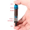 1/10 RC Oil Leakproof Shocks,2Pcs Adjustable Oil Filled Shocks 52mm-120mm