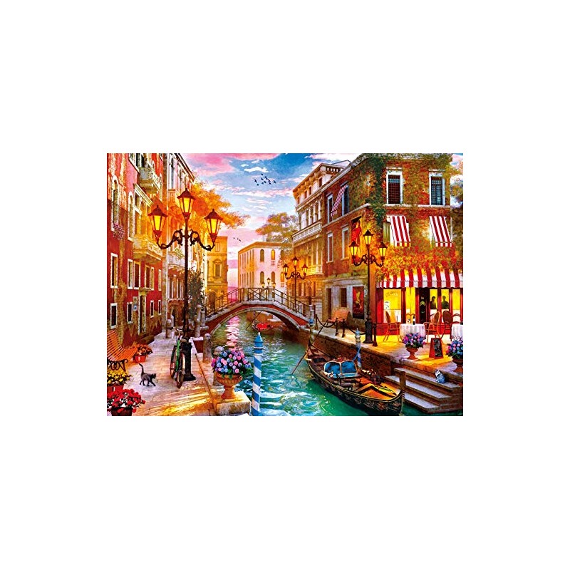 Clementoni Collection Puzzle-Sunse Over Venice-500 Pieces, Multicoloured, 35063