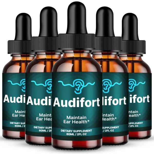 Ideal Performance (5 Pack) Audifort Tinnitus Drops, Advanced Ear Health