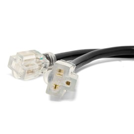 WEN PC1405 2 3 ft. 10-Gauge SJTW Generator Extension Cord Splitter (converts L14-30R to Two 5-20R outlets), Black