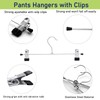 PYJLBX Pant Hangers, 15 Pack Metal Skirt Hangers Trouser Clothes