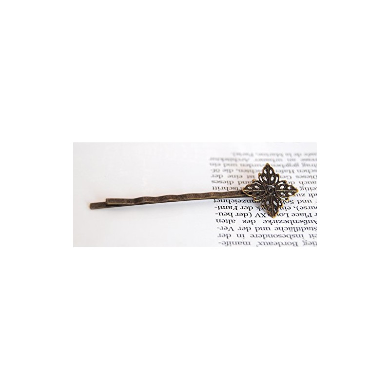 axy Vintage Hair Clip Bronze Colour, Alloy Metal