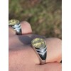 Men's Christian Ring - Solid 925 Sterling Silver & 14k