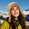 Clakllie Aviator Trapper Hat for Women Trooper Hat Eskimo Bomber