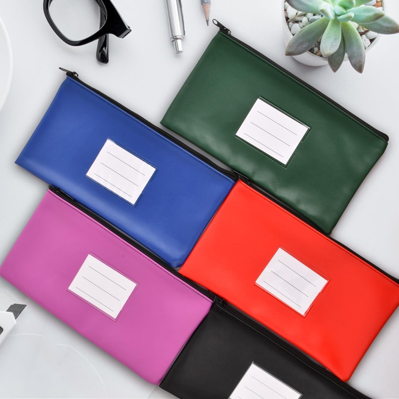 Pack of 8 Wallets, 8 Colour Document Folder, A5 PU