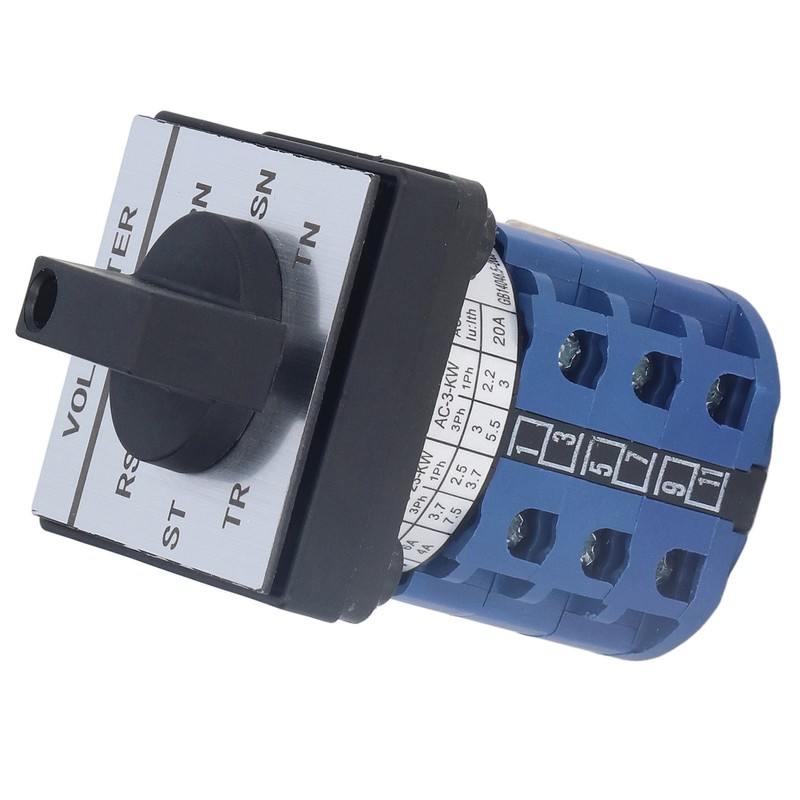 BERM Changeover Switch Rotary Knob Voltage Control 7 Position 3