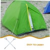 Gatuida 4 Pcs Heavy Duty Carbon Steel Tent Stakes Galvanized