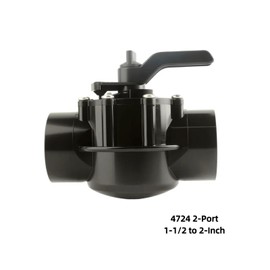 4724 2-Port 1-1/2 to 2-Inch Positive Seal Diverter Valve Suitable for Most Pool Pumps 1-1/2" & 2" PVC Pipe, Designed for High Flow Rates & Easy Automation(4724 2-Port)