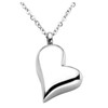Jovivi Stainless Steel Twist Heart Urn Pendant Necklace Cremation Jewellery