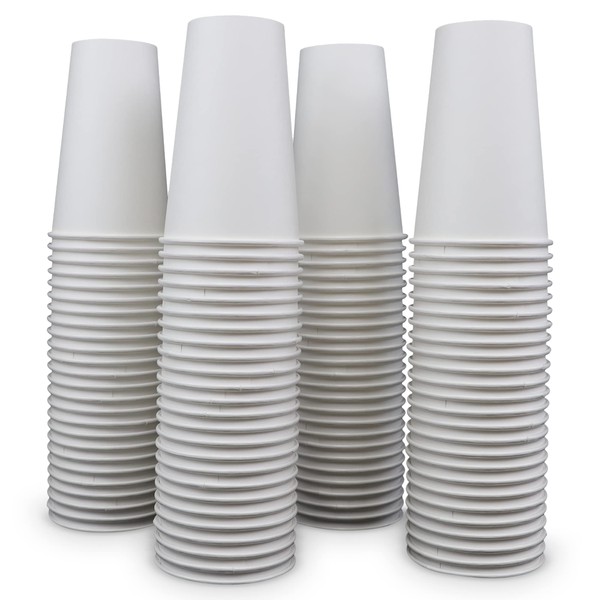 Paper Cups 16 oz 1000 Pack for Coffee & Tea Made in USA | Bulk 1000 Count for Home, Office, Restaurants & Parties | Recyclable Disposable 16 Ounce To-Go Cups for Hot Drinks