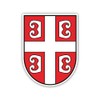 Squiddy Serbia Shield Serbian Pride - Vinyl Sticker for Car, Laptop, Notebook (5" Tall)