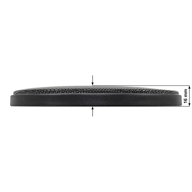Speaker-Abdeckgitter / - Grill 130 mm Black (Record), 2 Teilig