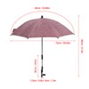 Baby Stroller Umbrella with 360 Degree Adjustable Clamp UV Protection