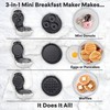 MasterChef 3-in-1 Mini Holiday Breakfast Maker- Make Eggs Pancakes Donuts