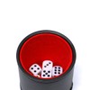 TOPTAN Dice Cup Leatherette with Velvet Interior, Quiet in shaking