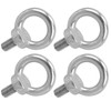 4Pcs Stainless Steel Lifting Ring Eye Bolt Heavy Duty Machinery