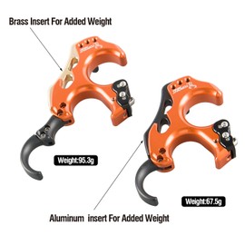 TOPOINT ARCHERY TP462 Back Tension Bow Release3 or 4 Finger Aluminum Release Aid Automatic Archery Caliper for Target Compound Bow (Blue)