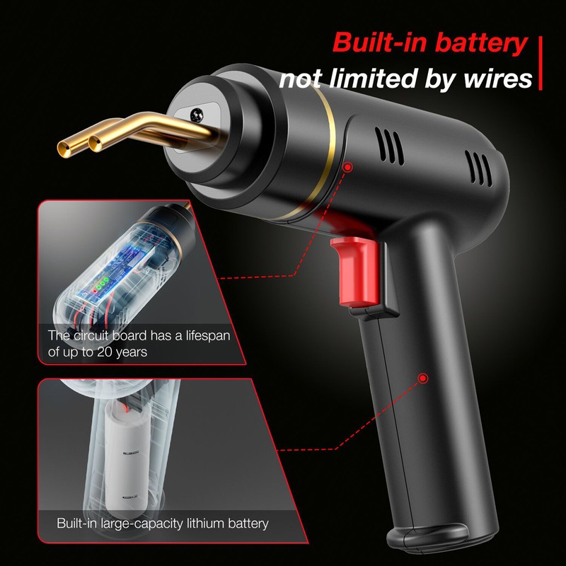 200W Cordless USB Rechargeable Plastic Welder,Plastic Welding Kit with 400PCS