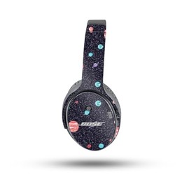 MightySkins Glossy Glitter Skin Compatible with Bose QuietComfort 35 II Headphones - Bright Night Sky | Protective, Durable High-Gloss Glitter Finish | Easy to Apply