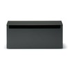 MUJI Steel Tap Storage Box with Flap, Dark Gray, 12.6×3.9×5.5