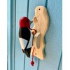 Red-headed woodpecker door knocker