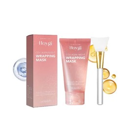 Collagen Night Wrapping Mask,Collagen Overnight Wrapping Peel Off Facial Mask 1PC