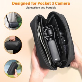 Semaiki Carrying Case for DJI Osmo Pocket 3,Waterproof Storage Bag Professional for DJI Osmo Pocket 3 Creator Combo Accessories,Portable Outdoor Camera Organizer