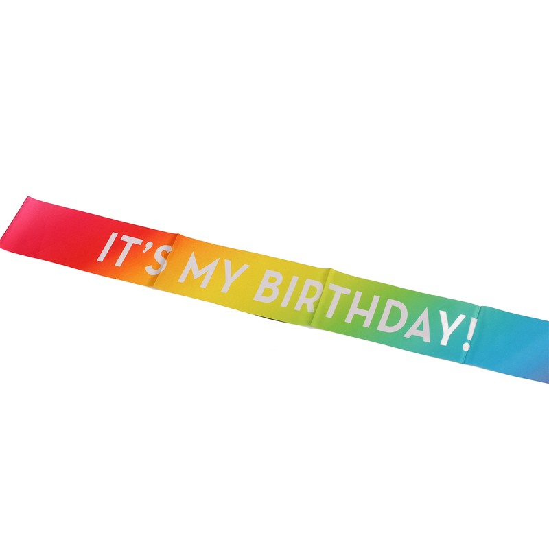 6 Pcs Birthday Sash Reusable Soft Comfortable Colorful Satin Birthday
