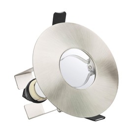 Integral Evofire Fire Rated GU10 Downlight Satin Nickel With Insulation Cover 70-100mm Hole Size