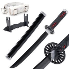 Zisu Tanjiro Sword - 23.6" Short Katana Replica for Kids - Complete with Belt, Stand, and True-to-Show Design - Tanjiro Sword Ideal for Display